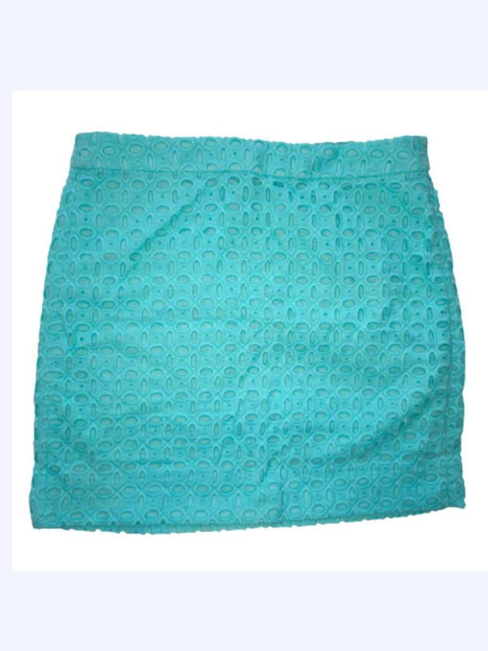 J. Crew Blue Eyelet Miniskirt Size 4